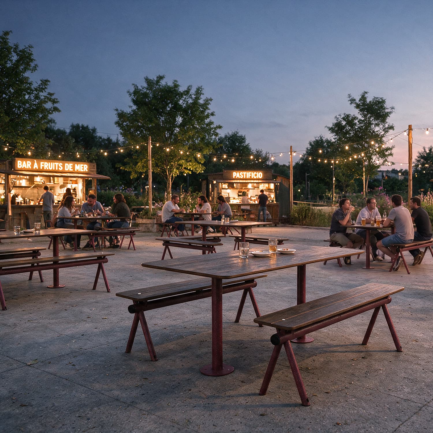 Gamme de mobilier pour terrasse de restaurant